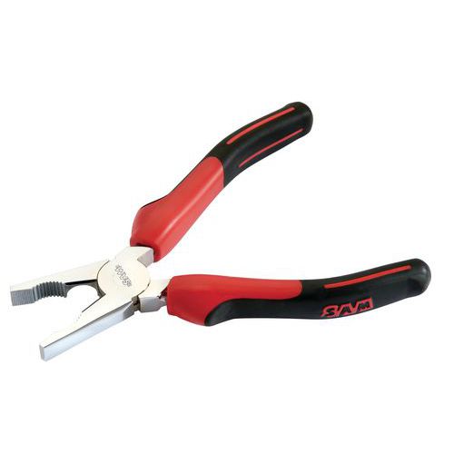 Combinatietang met veer bi-materiaal, Lengte: 165 mm, Type nr.: 204-R16G, Gewicht: 200 g