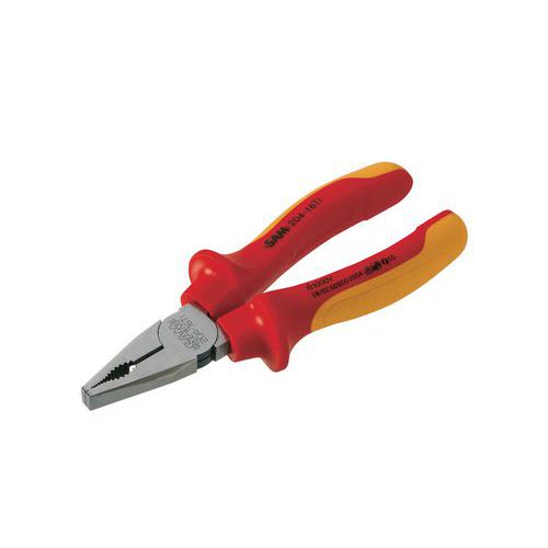 Combinatietang geisoleerd 1000V chroom-vanadium, Lengte: 185 mm, Type nr.: 204-18TI, Gewicht: 300 g