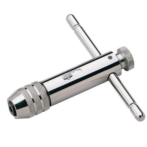 Taphouder met ratel, Aantal sleutels: 1, Model: Gereedschapshouder met ratel, Lengte: 102 mm, Gewicht: 305 g