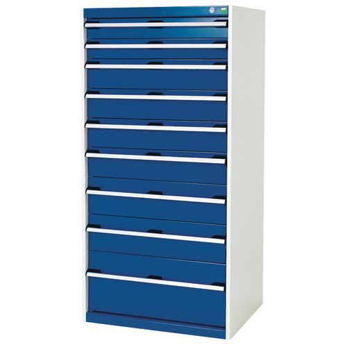 Armoire à 9 tiroirs Cubio - 1600x800x650mm - Bott