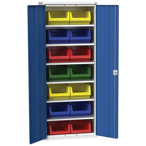 Armoire Verso 800x550x2000mm 14 bacs - Bott