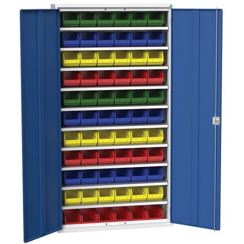 Armoire Verso 1050x350x2000mm 66 bacs - Bott