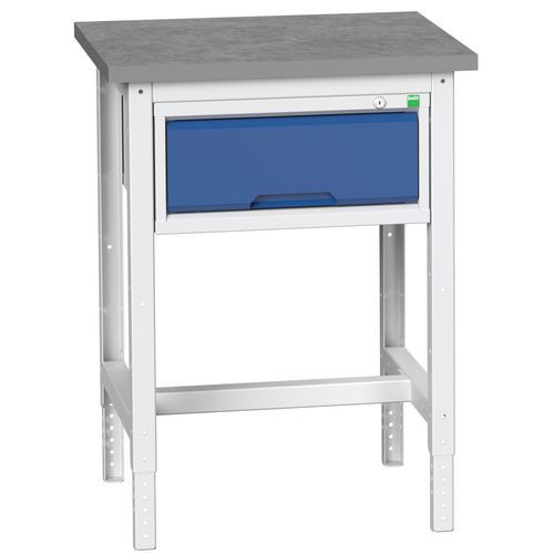Werktafel verstelbare hoogte met lade Verso - Bott