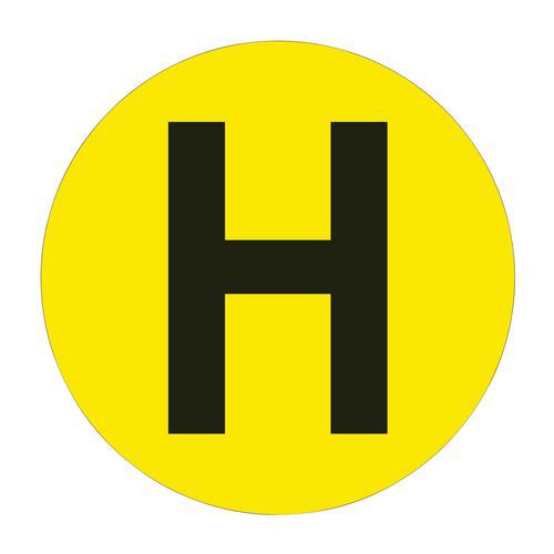 Cirkel voor vloermarkering - letter - Beaverswood