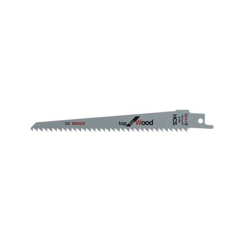 Reciprozaagblad, Lengte: 150 mm, Model: S 644 D, Dikte: 1.25 mm, Voor materiaal: Hout, Type nr.: 2608650673