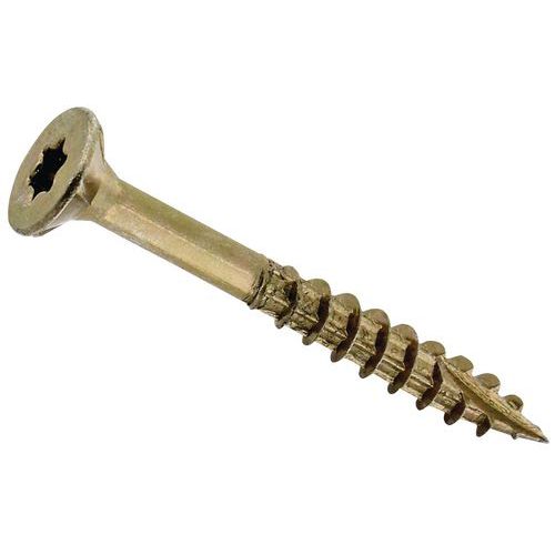 Vis bois étoile acier filetage partiel 6 mm