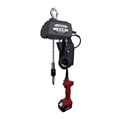 Takel met accu DCH Levex – Hefvermogen 250 en 500 kg