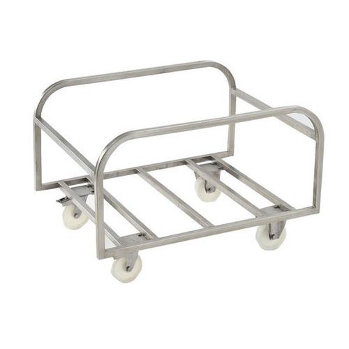 Trolley RVS voor bak groot volume 100 L tot 500 L - GILAC