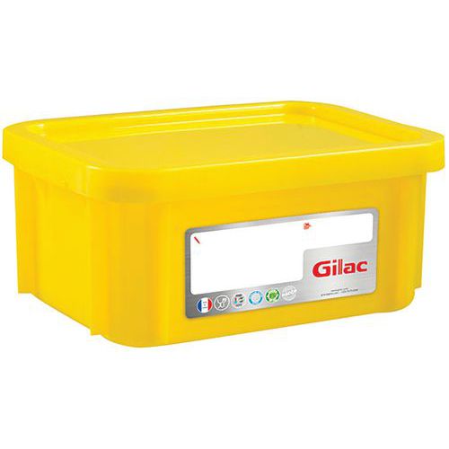 Bak rechthoekig HACCP met deksel van 12 L tot 55 L, Totale inhoud: 12 L, Nestbaar: nee, Totale hoogte: 230 mm