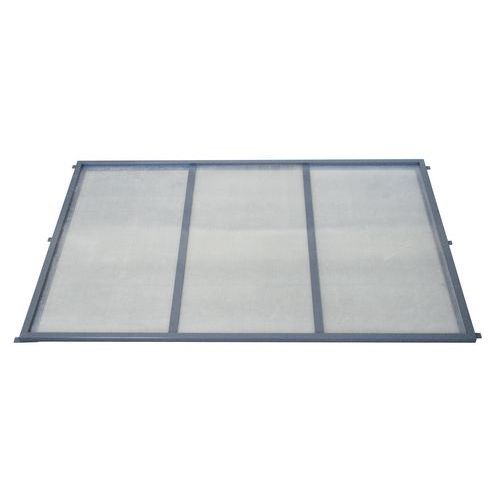 Achterwand voor basismodule voor multifunctioneel afdak - Boogvormig dak