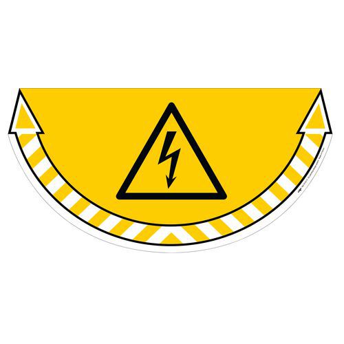 Sticker voor vloer - elektrische spanning