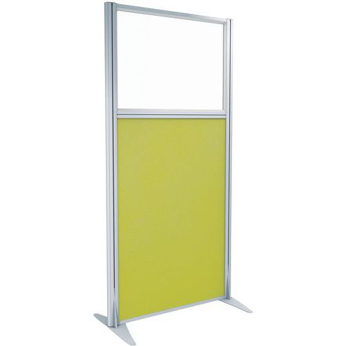 Akoestische scheidingswand Kprim, Hoogte: 165 cm, Paneel kleur: Groen, Breedte: 81 cm, Montage: Zelfbouw