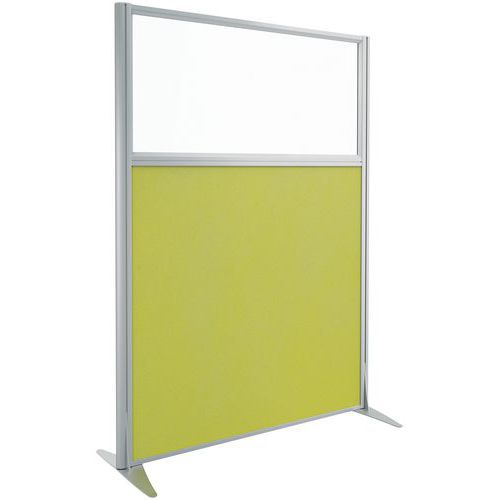 Akoestische scheidingswand Kprim, Hoogte: 165 cm, Paneel kleur: Groen, Breedte: 122 cm, Montage: Zelfbouw