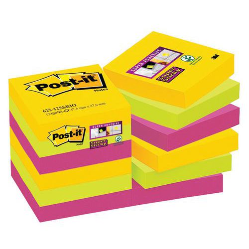 Post-it® Super Sticky Assorti