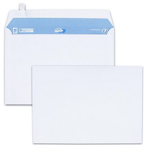 Extra witte envelop 100 g/m² - Doos 200 - GPV