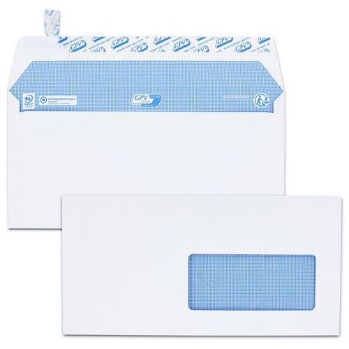 Envelop extra - Venster 45x100 mm - Doos van 200 - GPV Everyday®