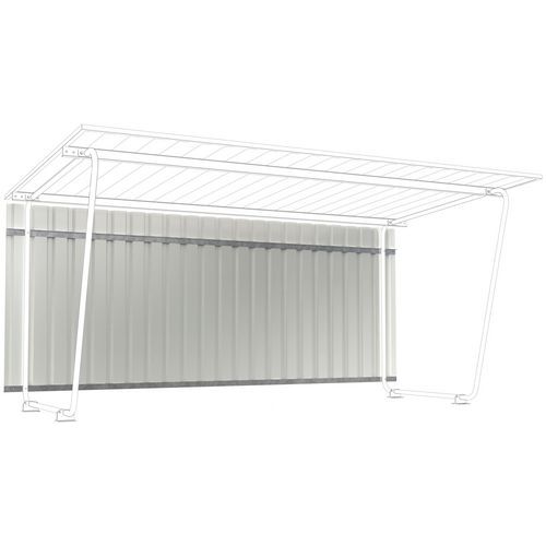 Bardage arrière et latéral pour abri cycle - Siegen