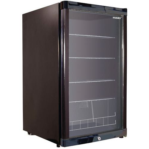 Réfrigérateur de table avec porte vitrée - Noir, 130L, KK110-BK-NL-HU
