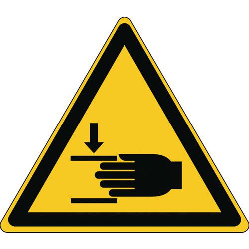 Panneau danger triangle - Écrasement des mains - Rigide Panneau danger triangle - Écrasement des mains - Rigide
