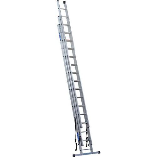 Telescopische aluminium ladder Profi - 3 × 15 treden - Alpos Alu