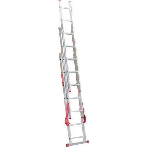 Telescopische ladder van aluminium Pro - 3 × 7 treden - Alpos Alu