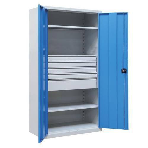 Armoire d'atelier métallique - à tiroirs