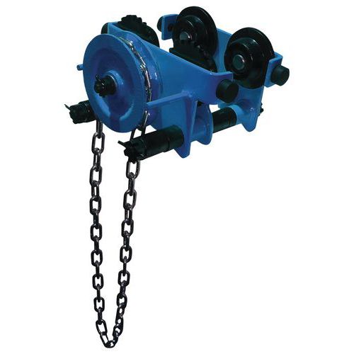 Palan à chaîne sur chariot porte-palan - Force 250 à 5000 kg