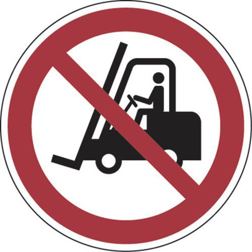 Verbodsbord - Verboden voor industriële voertuigen - Aluminium