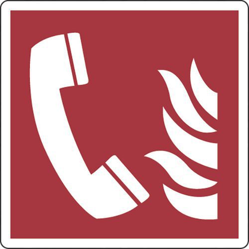 Brandbestrijdingsbord - Brandmeldtelefoon - Zelfklevend