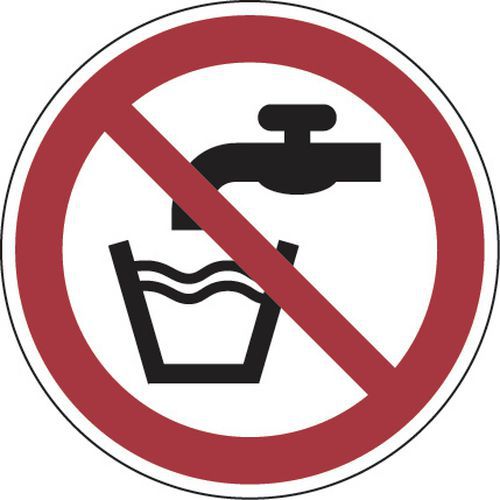 Verbodsbord - Geen drinkwater - Aluminium