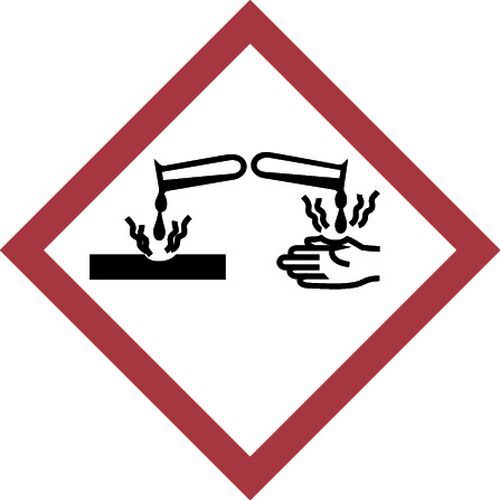 CLP-bord - Corrosief - Zelfklevende etiketten CLP-bord - Corrosief - Zelfklevende etiketten