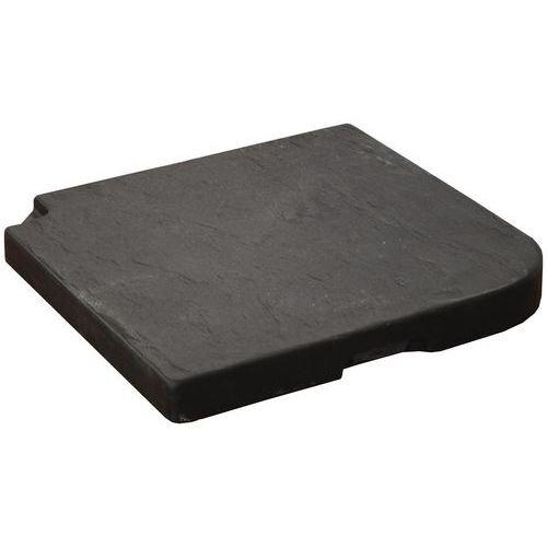 Dalle béton 22 kg pour pied de parasol en croix Proloisirs Dalle béton 22 kg pour pied de parasol en croix Proloisirs