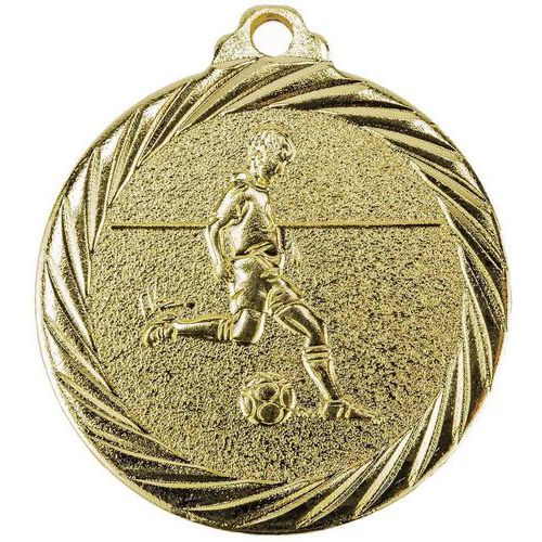 Medaille voetbal goud 32 mm