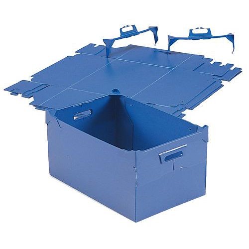 Stapelbare bak van propylex - Lengte 400 tot 600 mm - 14 tot 60 l