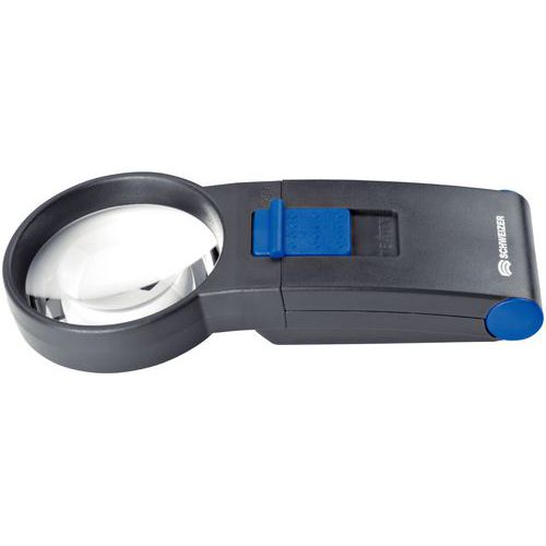 Zakvergrootglas met LED-verlichting - Biconvex - Vergroting van 6x Zakvergrootglas met LED-verlichting - Biconvex - Vergroting van 6x