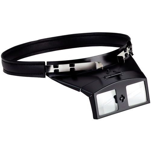 Binoculaire loep op hoofdband met opklapbare optische steun - Vergroting 3x Binoculaire loep op hoofdband met opklapbare optische steun - Vergroting 3x