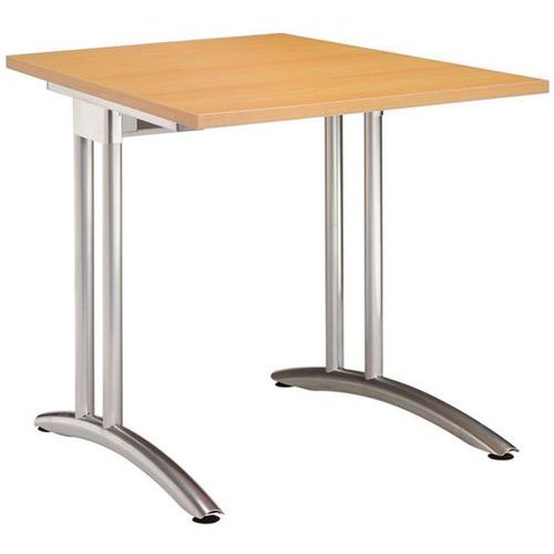 Recht bureau Miro - vaste poten - beuken Recht bureau Miro - vaste poten - beuken