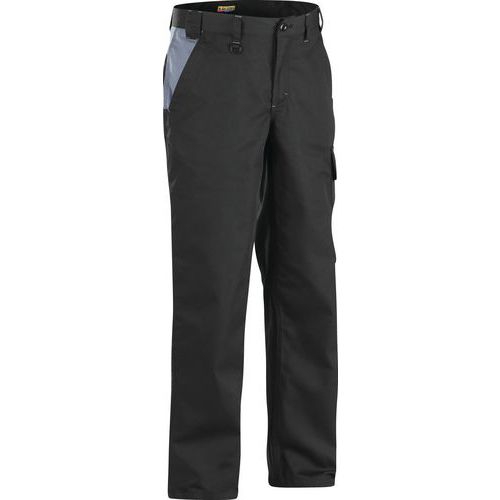 Pantalon Industrie 1404 - Noir/gris - Coton croisé/polyester - Blaklader