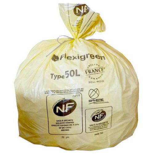 Recyclebare afvalzak - Plasticafval - Geel - Jetsac Recyclebare afvalzak - Plasticafval - Geel - Jetsac