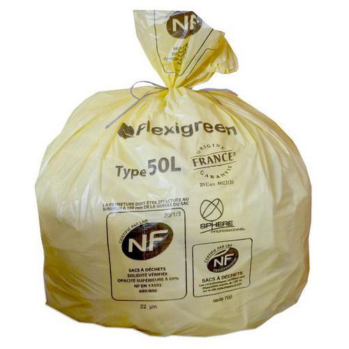 Recyclebare afvalzak - Plasticafval - Geel - Jetsac Recyclebare afvalzak - Plasticafval - Geel - Jetsac