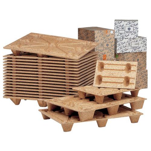 Pallet van houtvezel - Breedte 600 mm - Presswood