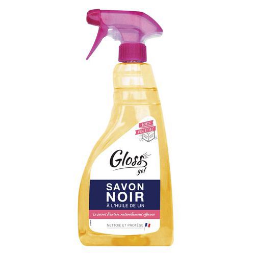 Zeep Gloss noir met lijnzaadolie - spray 750 ml
