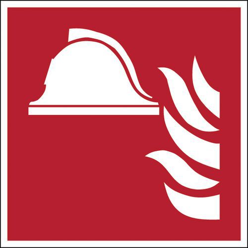 Brandbestrijdingsbord vierkant - Brandblusmaterieel - Hard