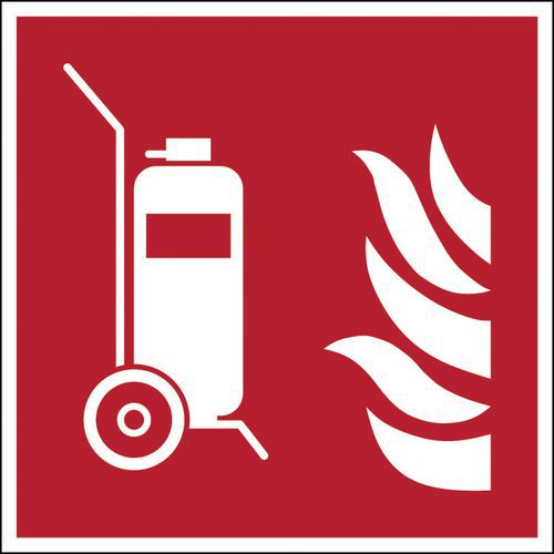 Brandbord - Brandblusser op wielen - Hard