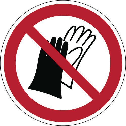 Gebodsbord - Handschoenen dragen - Hard
