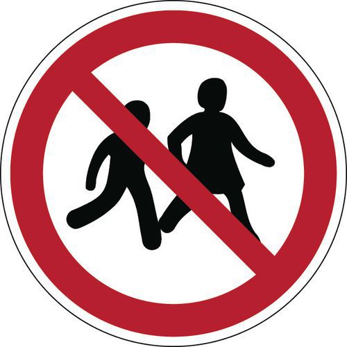 Verbodsbord - Verboden toegang voor kinderen - Hard Verbodsbord - Verboden toegang voor kinderen - Hard