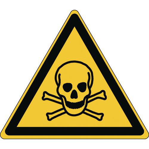 Waarschuwingsbord - Giftige stoffen - Hard