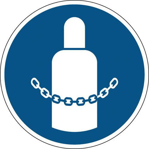 Panneau obligation - Sécuriser bouteilles de gaz - Rigide
