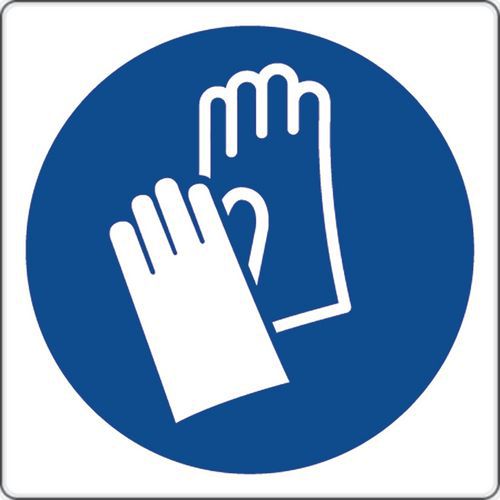 Panneau obligation - Port gants protection - Aluminium