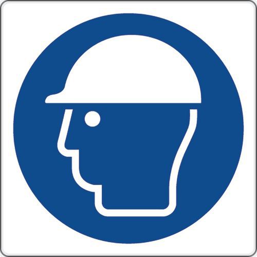 Gebodsbord - Helm dragen - Aluminium